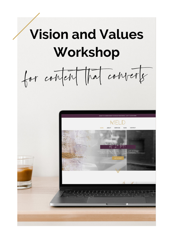 Vision and values workshop