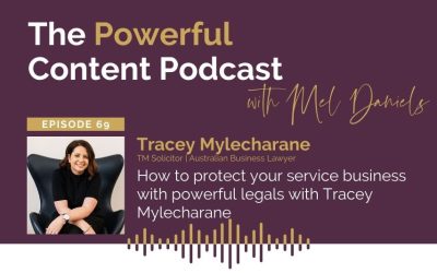 Ep 69 | How to protect your service business with powerful legals with Tracey Mylecharane