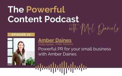 Ep 77 | Powerful PR for your small business with Amber Daines